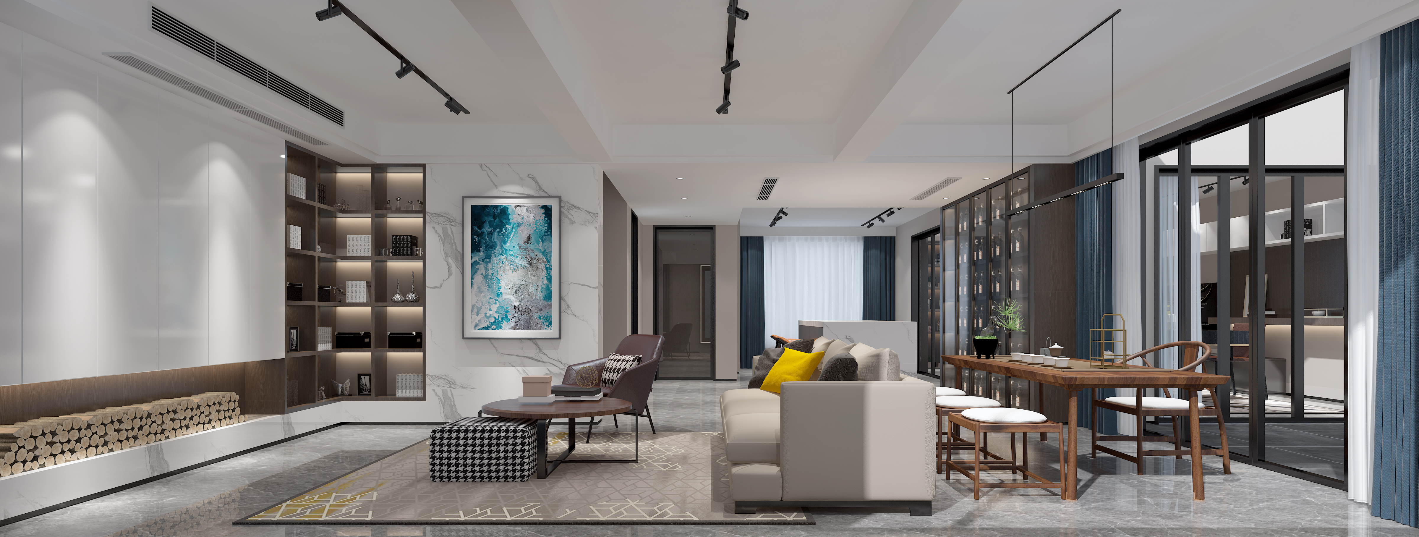 景瑞望府别墅装修效果图,文宸望府装修设计