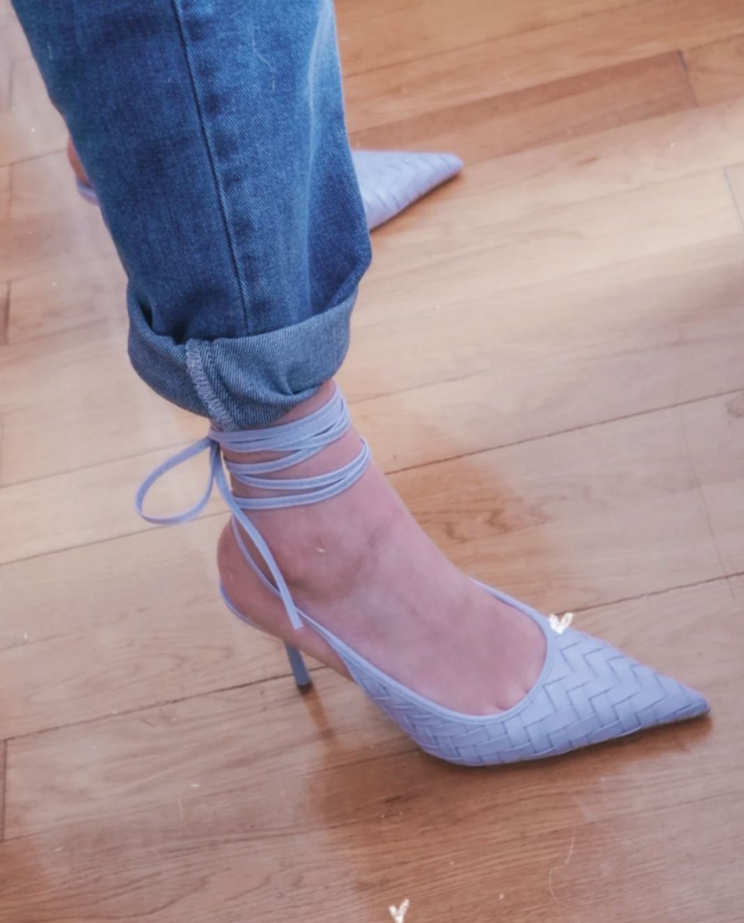 zara高跟鞋日常穿搭款,zara蝴蝶结高跟鞋bling