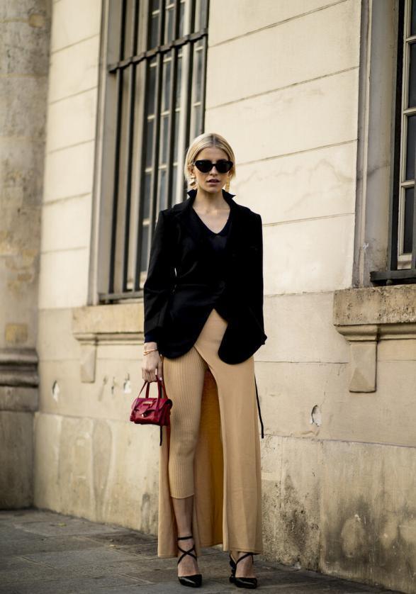 秋天穿搭不露腿保暖又好看,4种保暖时髦的秋季裙子穿搭