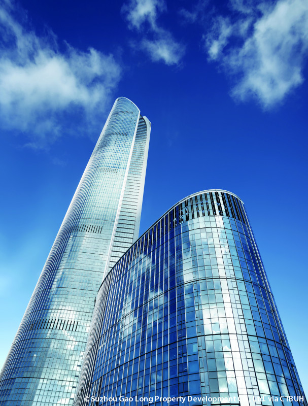 江苏最高的紫峰大厦,摩天高楼江苏