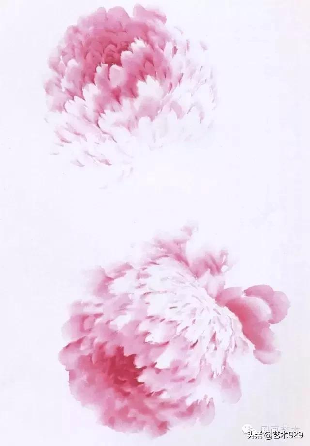 写意牡丹花篮画集锦,画写意牡丹叶子诀窍