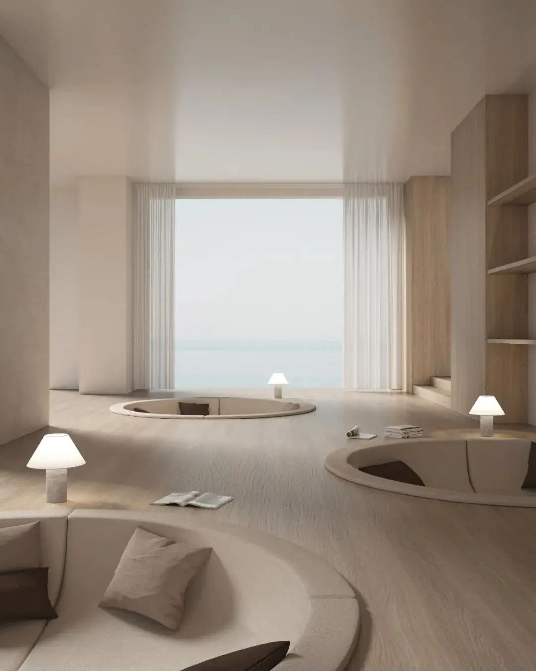 极简风格石材,极简原木风设计