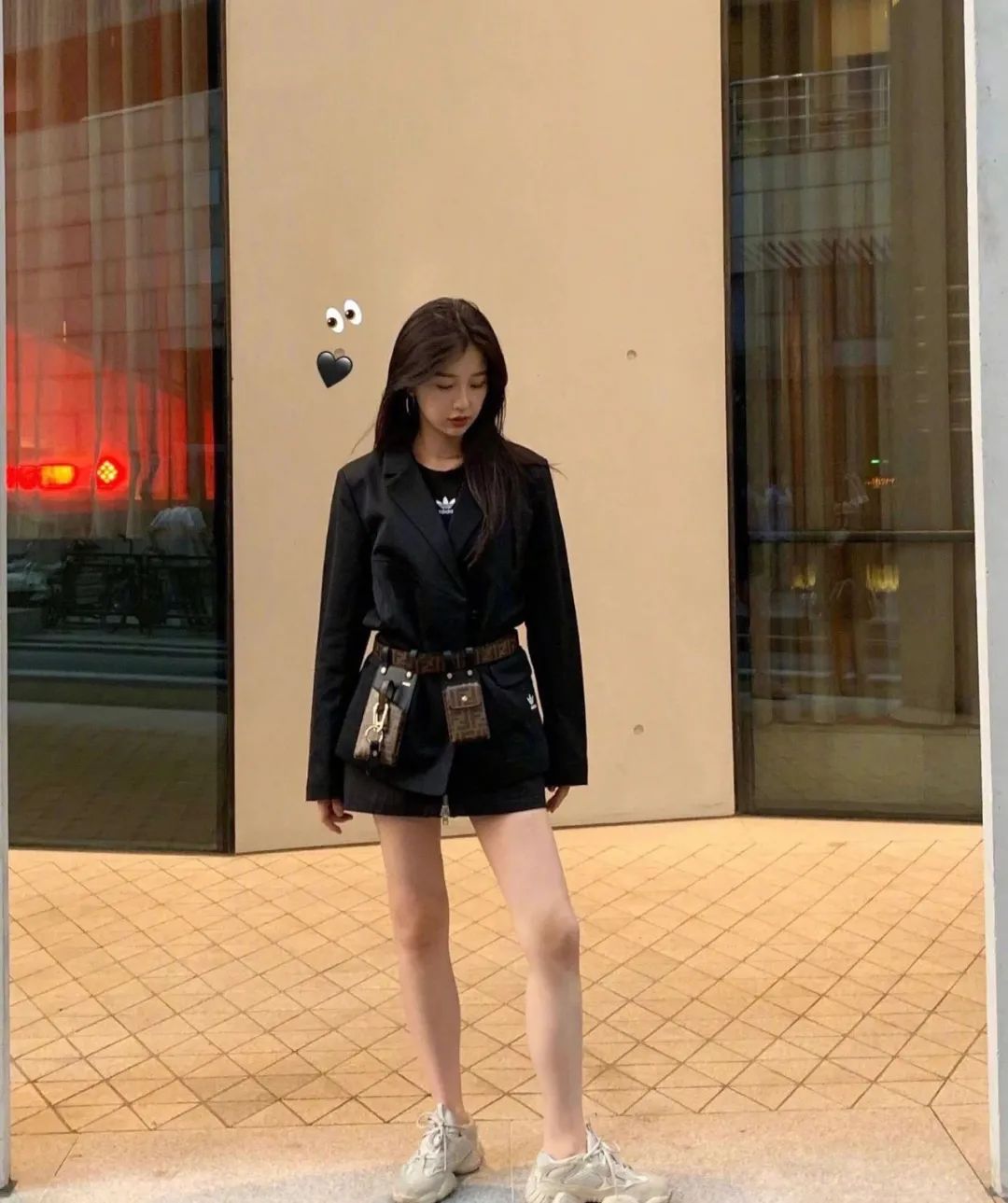 jennie甜酷风穿搭,jennie新造型lisa同款穿搭