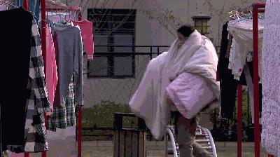 不管风吹雨打纯棉被套,被套怎么晒不会被吹走