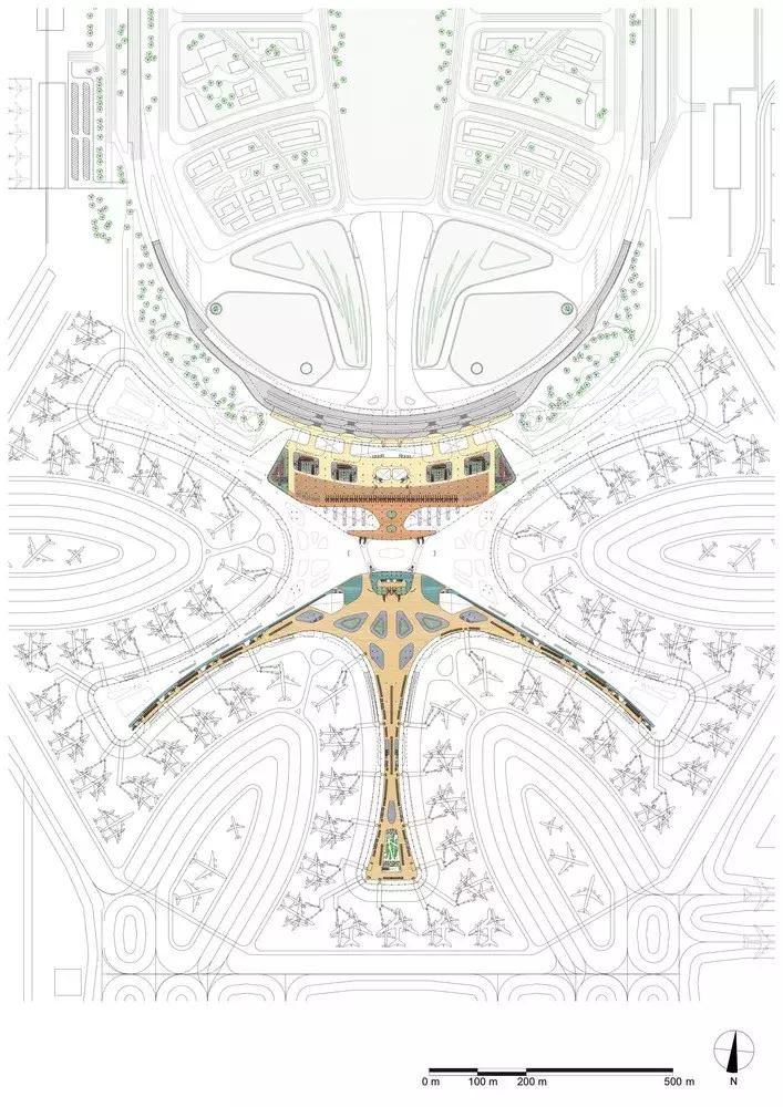 大兴机场平面图纸,北京大兴机场设计图费用