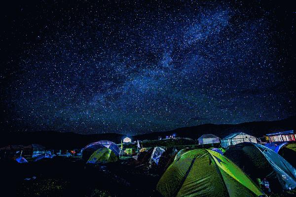 浙江看星空的露营地,浙江可以开车上去露营的山