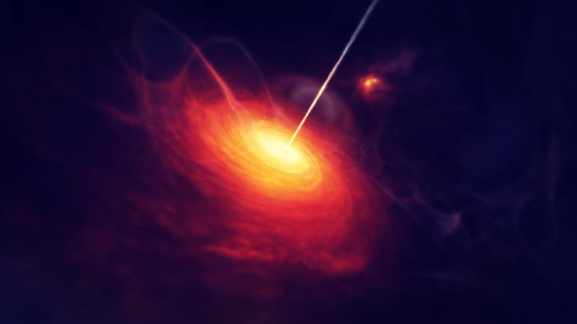 科学家发现罕见巨型黑洞,5500万光年外黑洞怎么拍到的