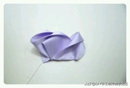 2.5厘米丝带古风蝴蝶结发饰教程,儿童古风丝带蝴蝶结发饰diy教程