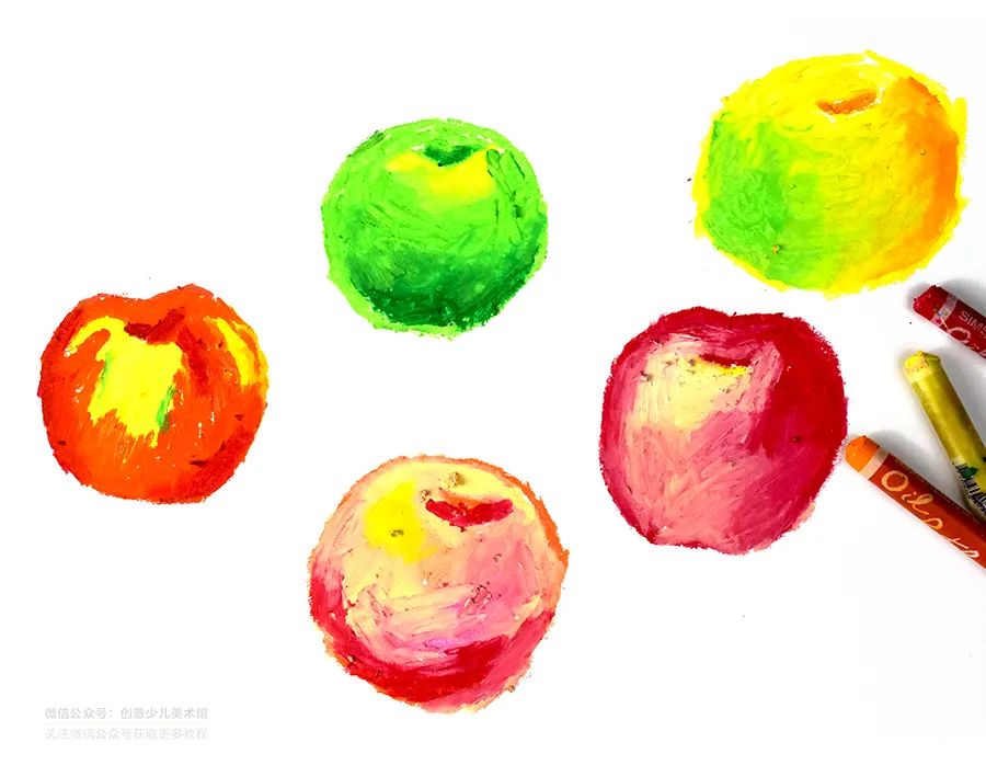 铅笔立体画儿童画苹果,颜料画苹果简单教程儿童画