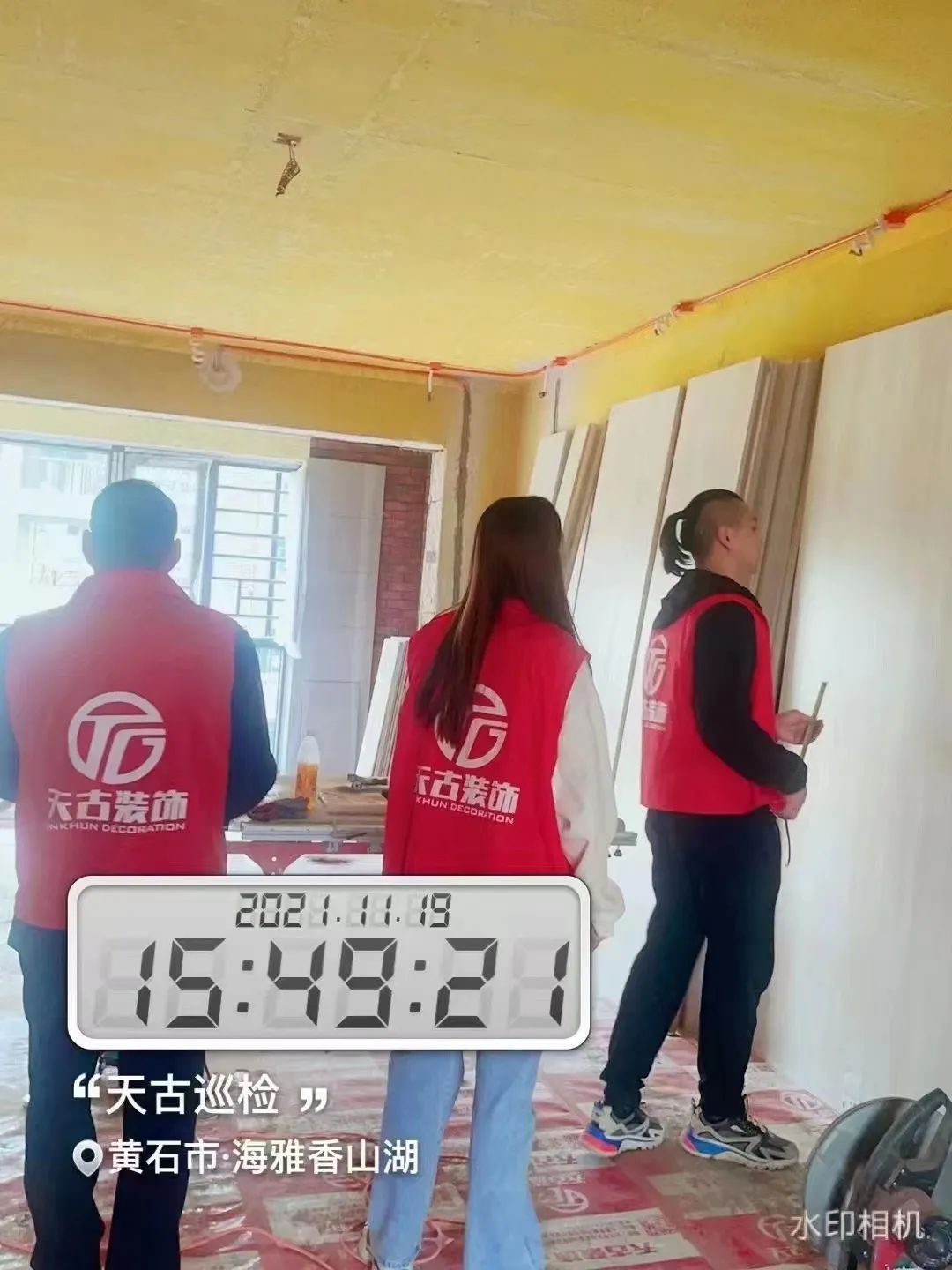 大冶天古装饰定期工地巡检|品质家装,不负所托