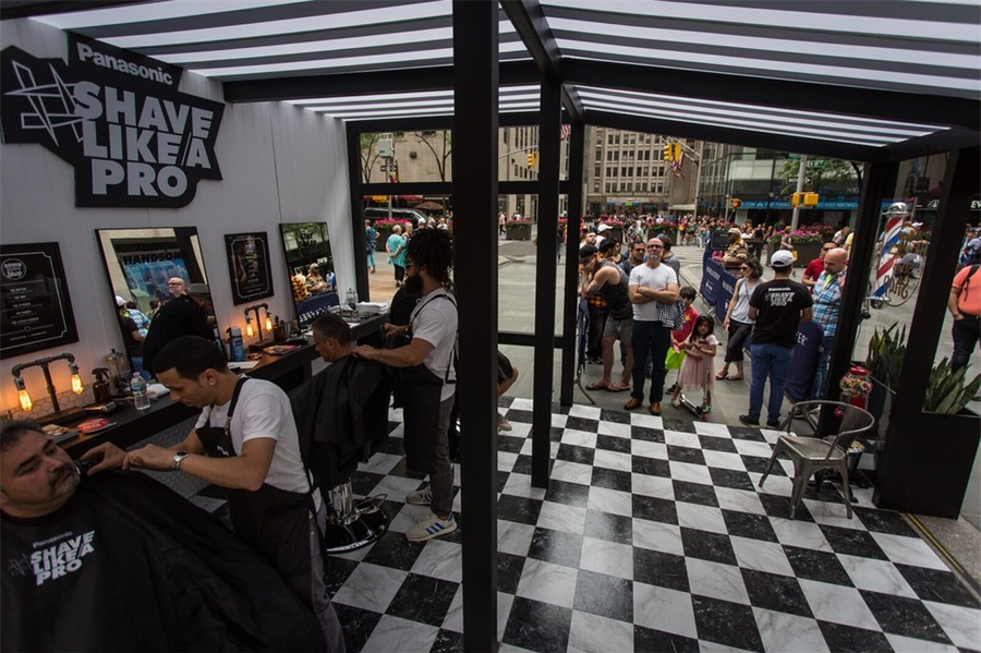 松下电动理发,理发店体验模式