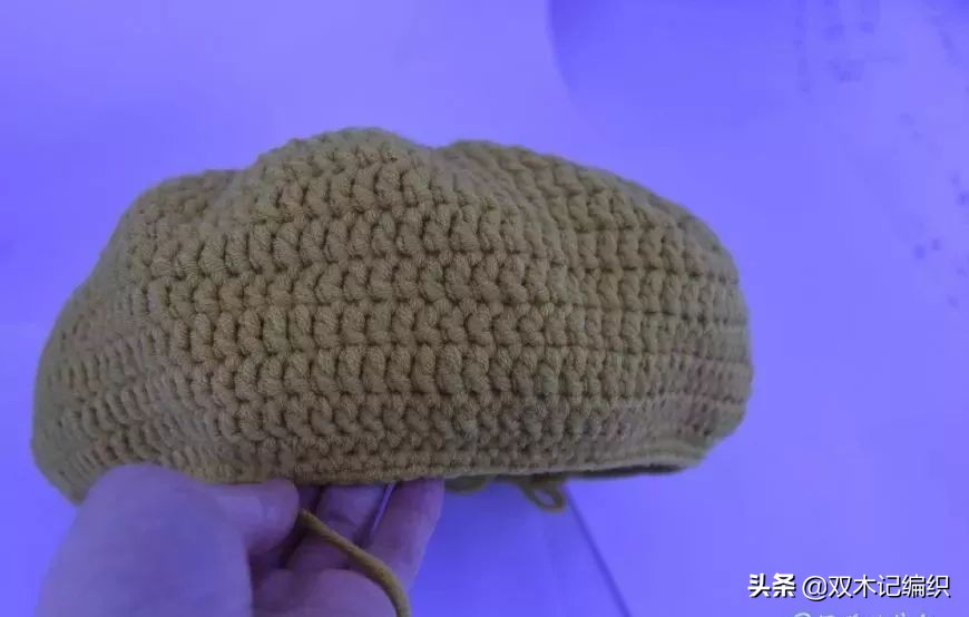 冬天到了怎么织帽子,自己织的太阳帽