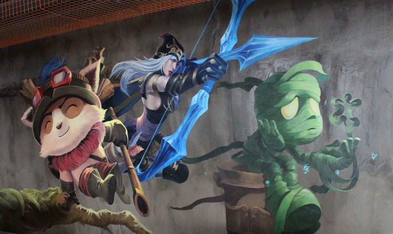 网咖墙绘,墙绘100例