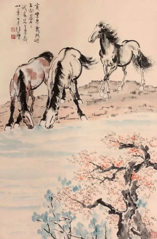 齐白石的虾徐悲鸿的马歇后语,齐白石画虾徐悲鸿画马还有谁