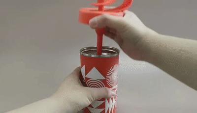 黑科技保温水杯,粗吸管保温杯高颜值学生党