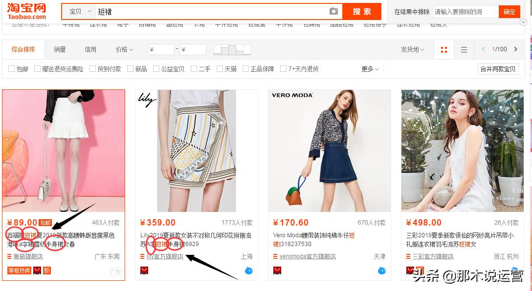 淘宝访客搜索关键词,淘宝电商运营搜索关键词