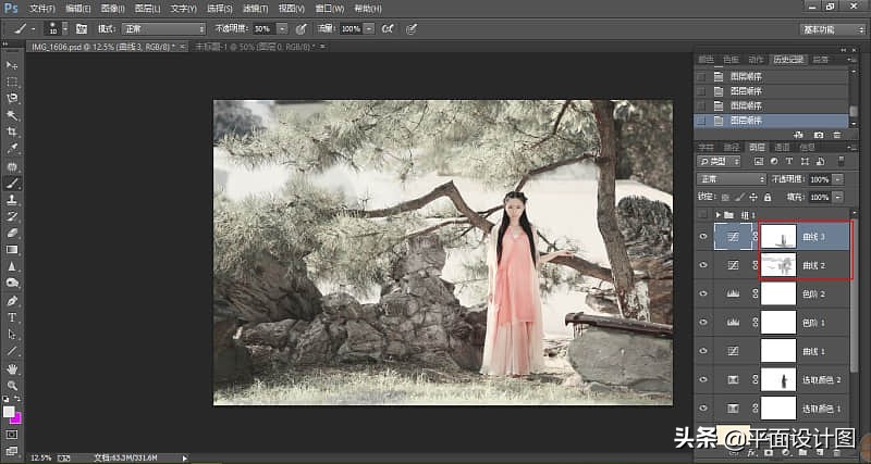 ps古风夜晚修图教程,摄影ps古风后期