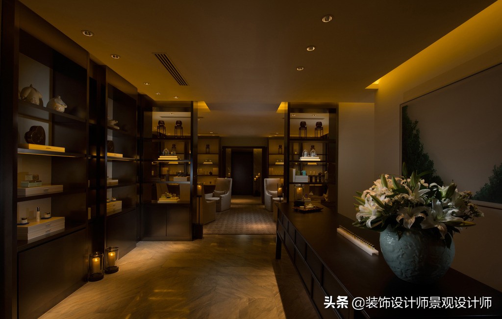 50平米禅意中医养生馆设计图,中医养生理疗会所设计