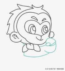 怎么画齐天大圣孙悟空简笔画,齐天大圣孙悟空简笔画涂色