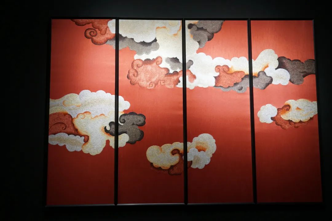 刺绣墙布独绣,中式刺绣墙布效果图