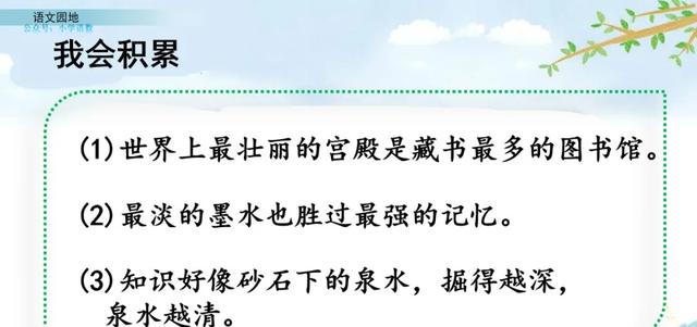 部编版四年级语文园地八知识梳理,部编版四年级下册语文园地八讲解