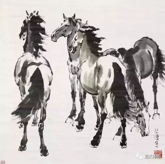 价值千万徐悲鸿字画去鉴定,徐悲鸿工笔画马真迹