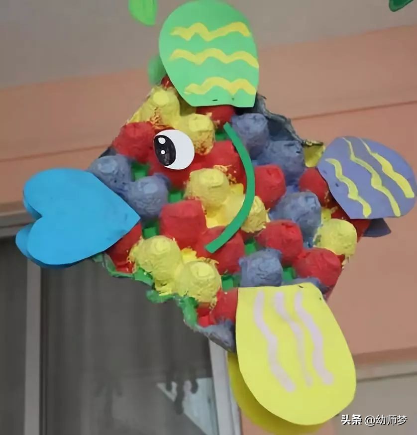 幼儿园手工制品花篮创意环创,幼儿园废旧瓶子手工制作环创