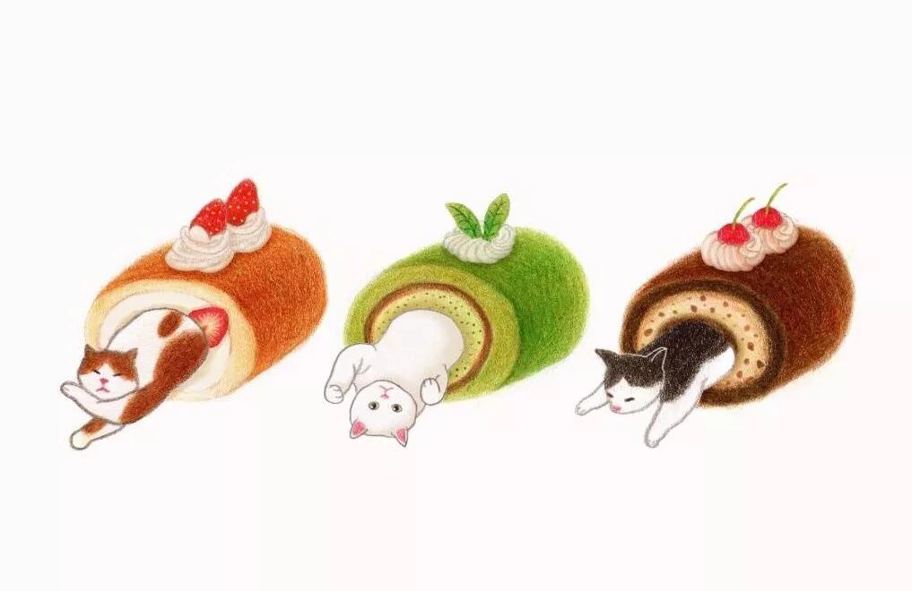 喵：“我变成寿司，你忍心吃我吗？”