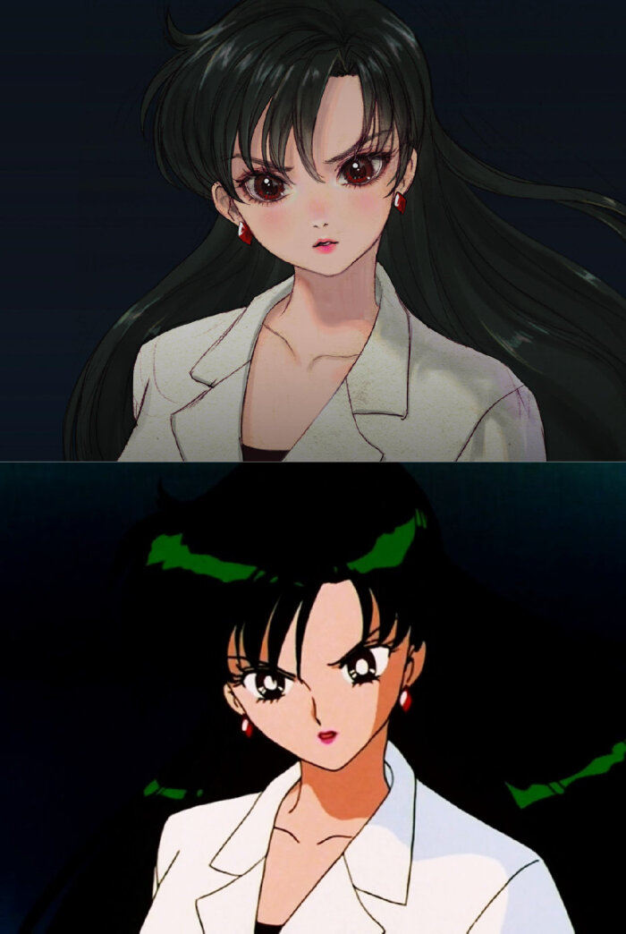 细腻韩风下的美少女战士，开了10级美颜，差点认不出，画师太厉害