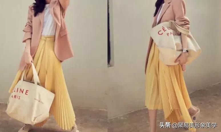 初秋穿什么颜色好看,秋天穿“杏色”太好看了