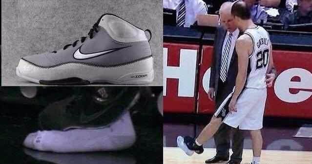 nba弄坏球鞋,马努精彩集锦