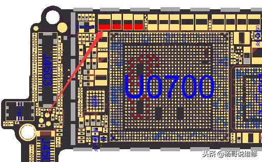 苹果7耗电快主板漏电维修思路,苹果7修基带cpu主供电短路