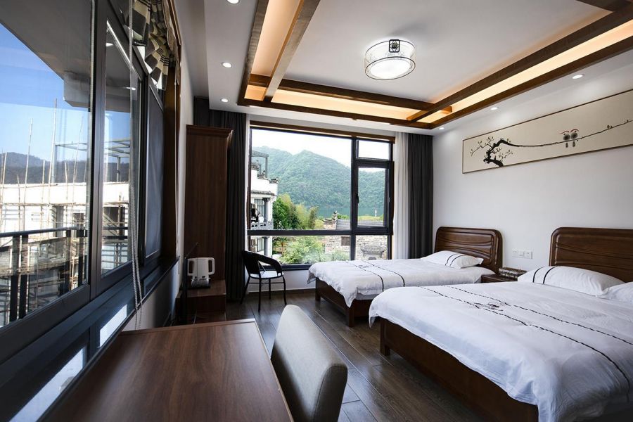 安徽太平湖民宿钓鱼,安徽异域风格民宿效果图