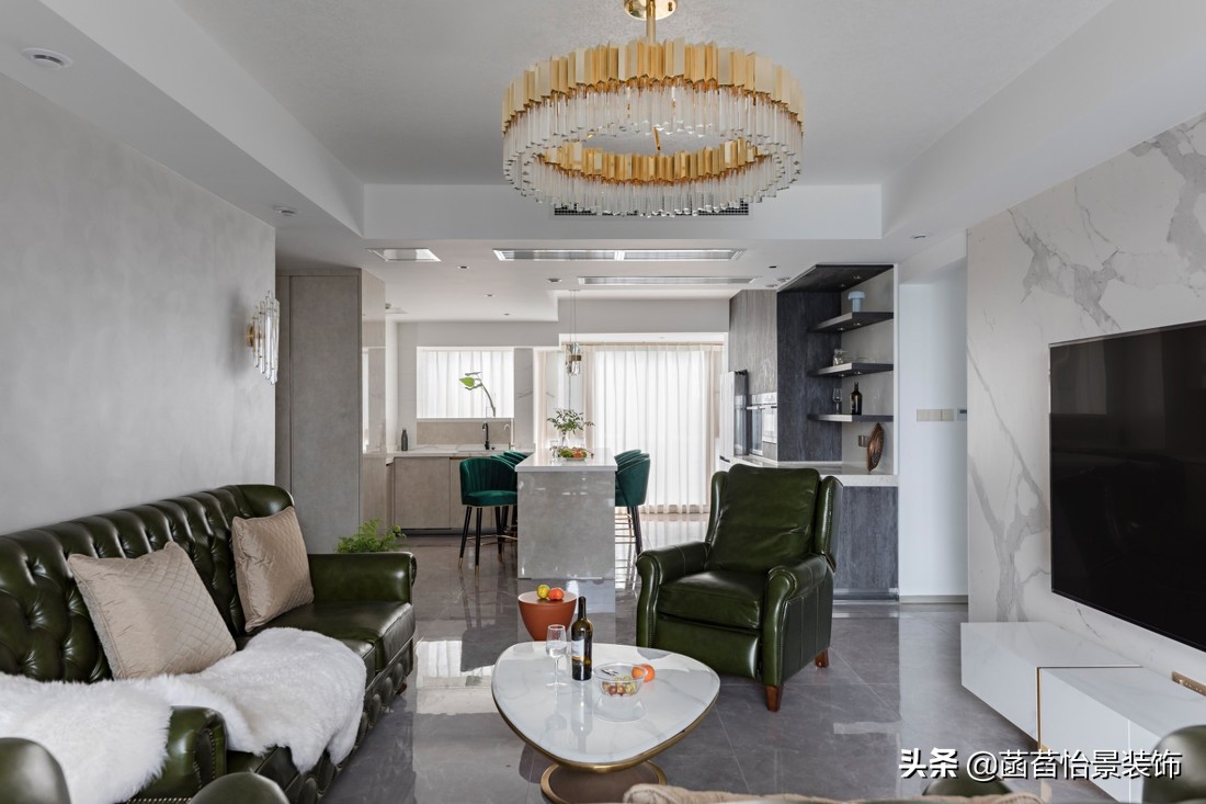 130平轻奢暖色风格,130平暗灰风格