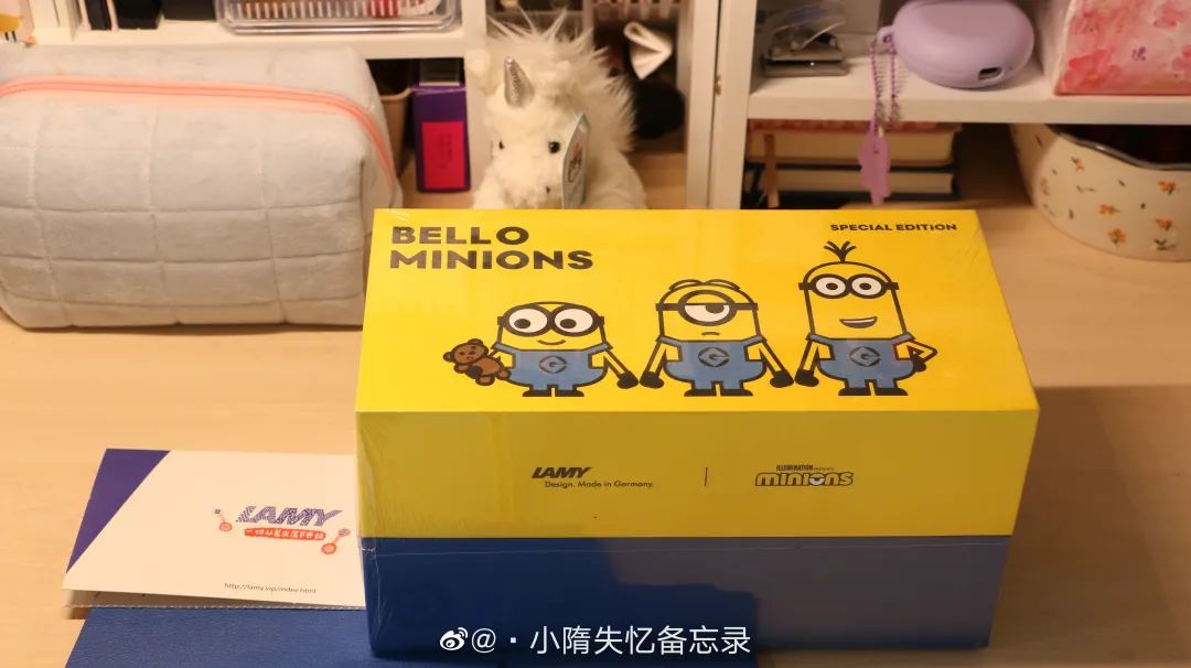 凌美环球影城联名钢笔,环球影城小黄人联名手办