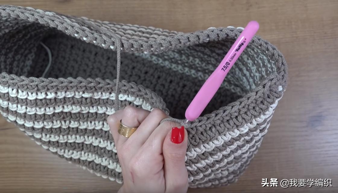 手提包编织教程易学,编织手提包的做法