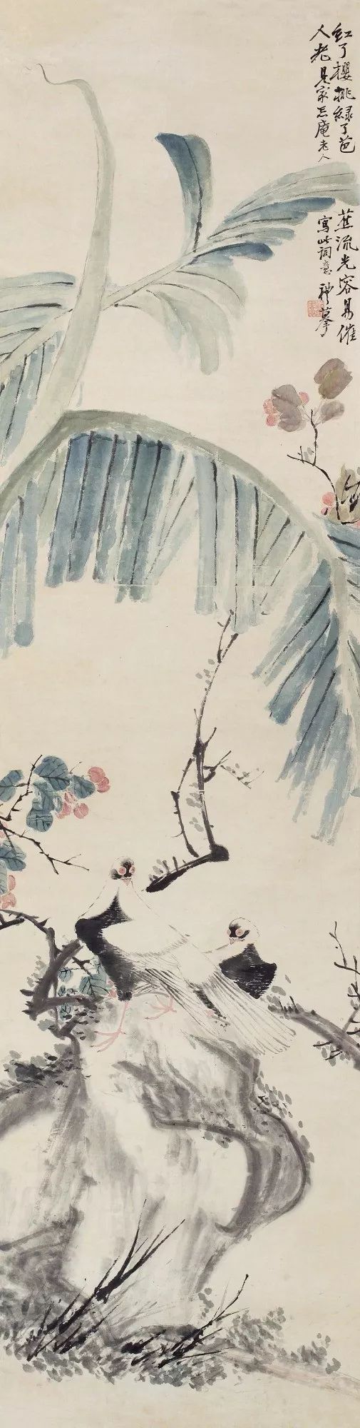 潘天寿100幅花鸟画欣赏 (潘天寿写意花鸟画要义)