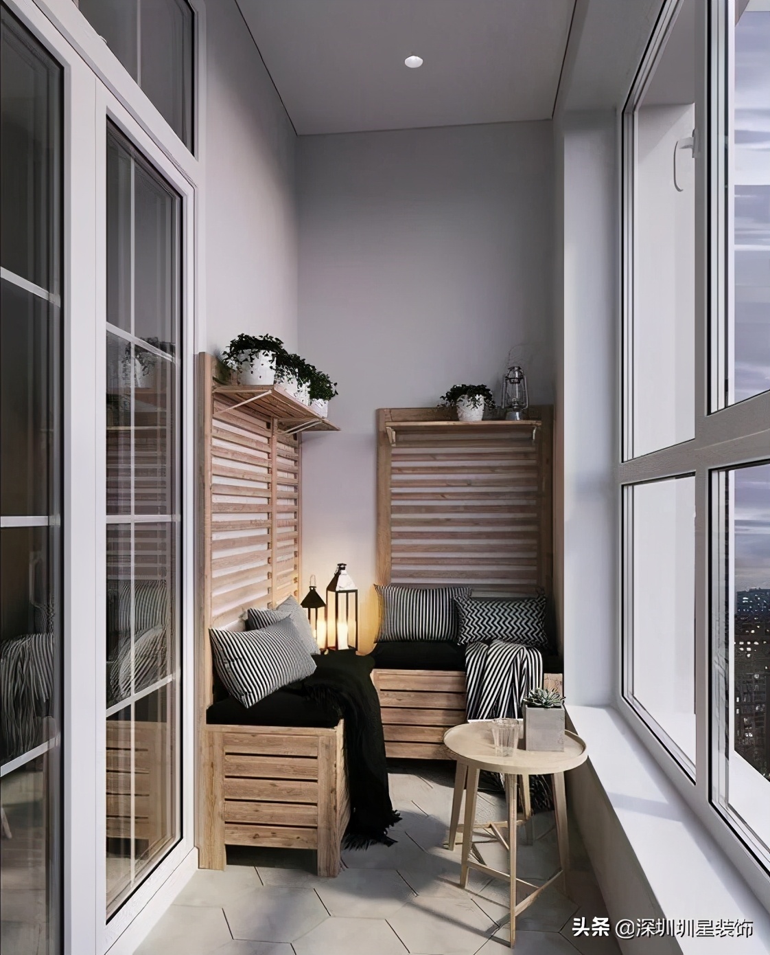 客厅阳台封闭式阳台用什么窗帘,封闭式阳台做客厅效果图