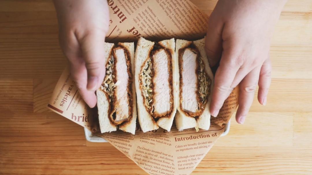 日式炸猪排的家常做法,两款超满足的炸猪排三明治