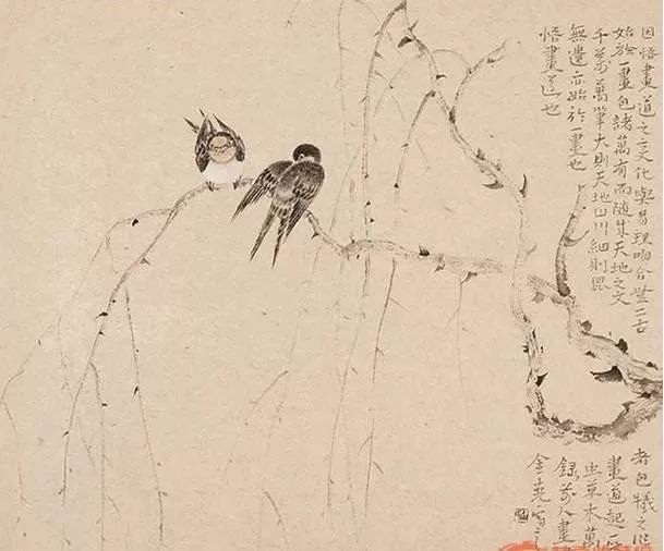 素朴的一花一草、精巧的一鸟一雀