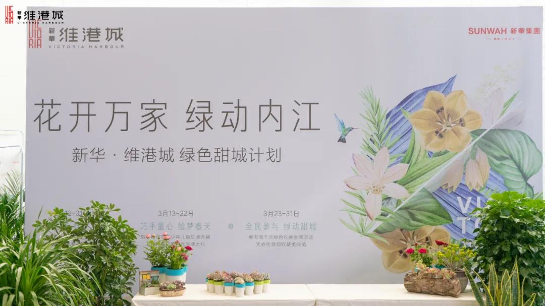 免费领!新华·维港城“绿色甜城”计划,业主免费领绿植