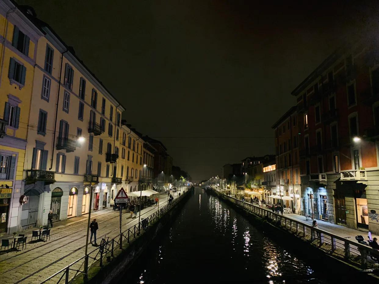 意大利米兰城市漫步,意大利米兰的冬季极夜