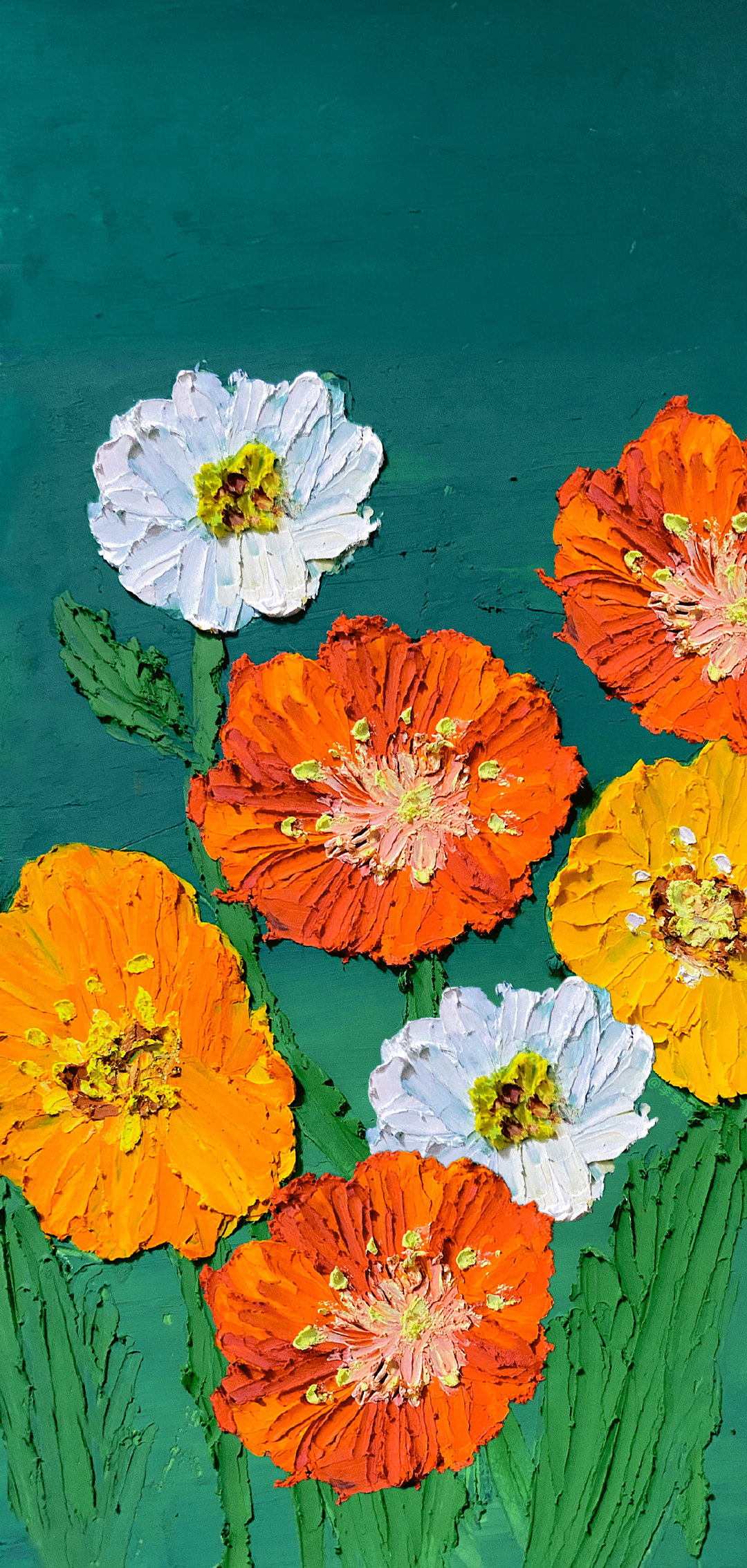 哪些色彩有张力的油画壁纸,油画风景画治愈系壁纸