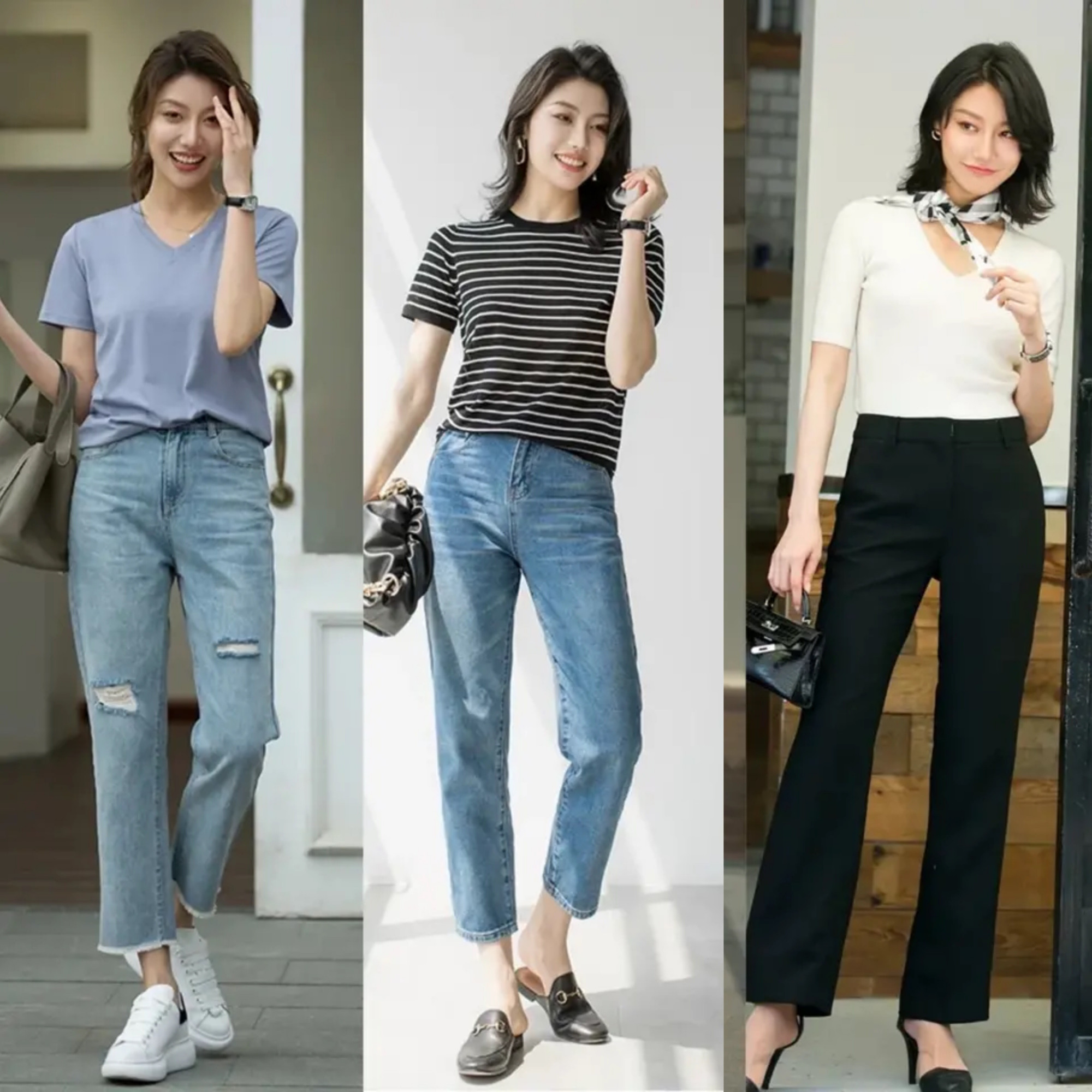 适合夏季的直筒裤,夏天必备的直筒裤有哪些