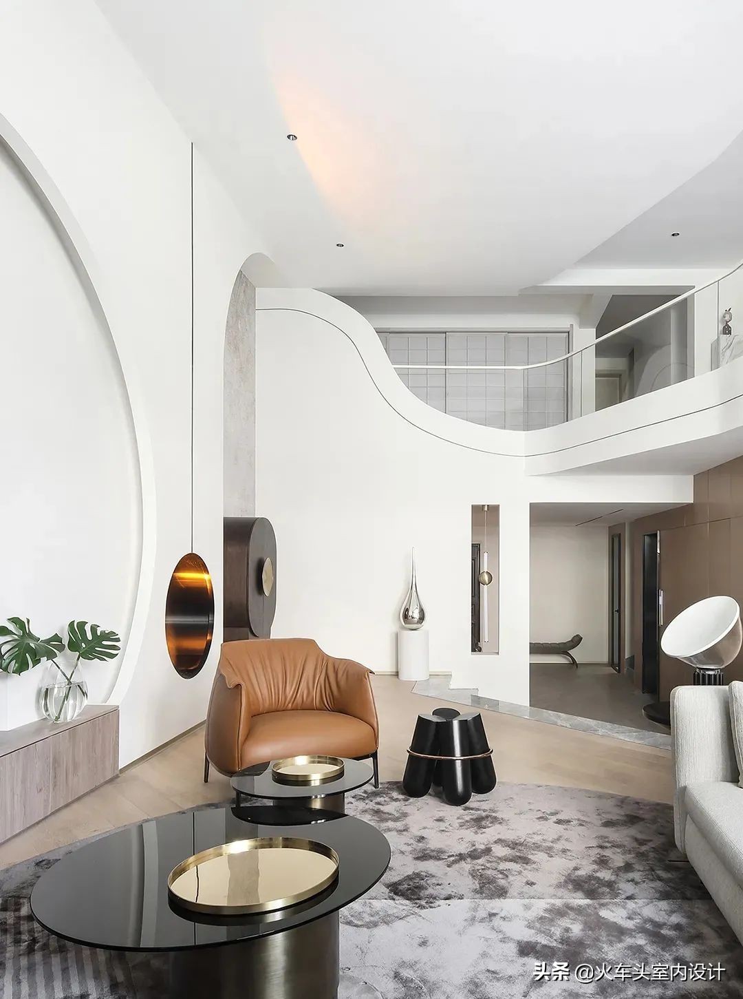 80款挑空客厅设计,大宅就该有这气势