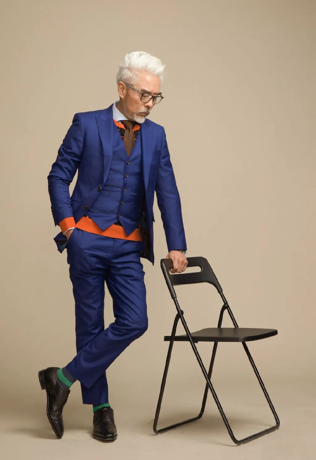 潮爷张双利穿衣搭配,时尚老头张双利