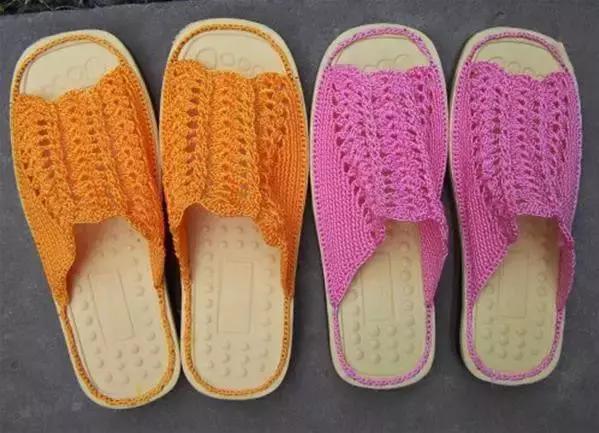 毛线拖鞋的编织教程全过程图,雅馨绣坊小萌兔毛线拖鞋编织教程