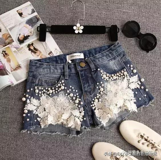 牛仔裤改造小点子,牛仔裤裤脚创意简单改造