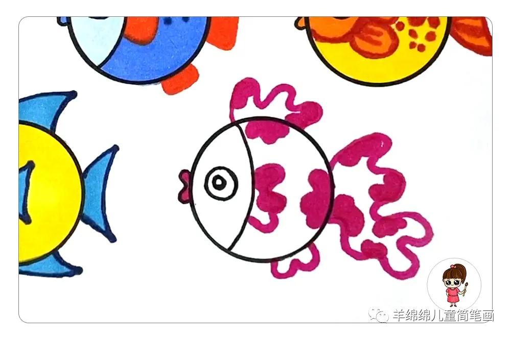 如何画100种小鱼简笔画,简单漂亮的小鱼简笔画