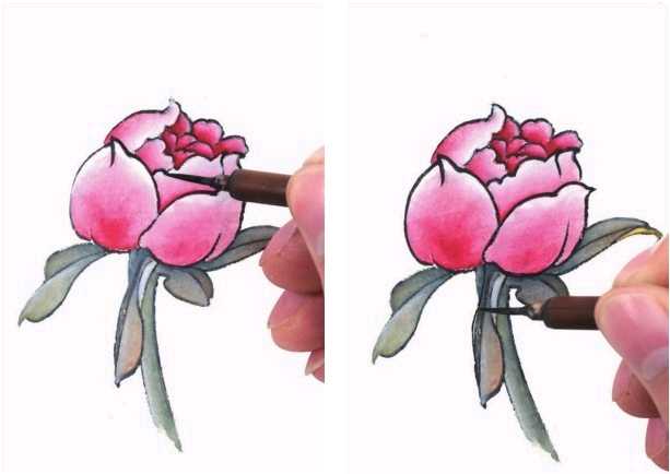 工笔渲染手法技巧,工笔画着色技法视频